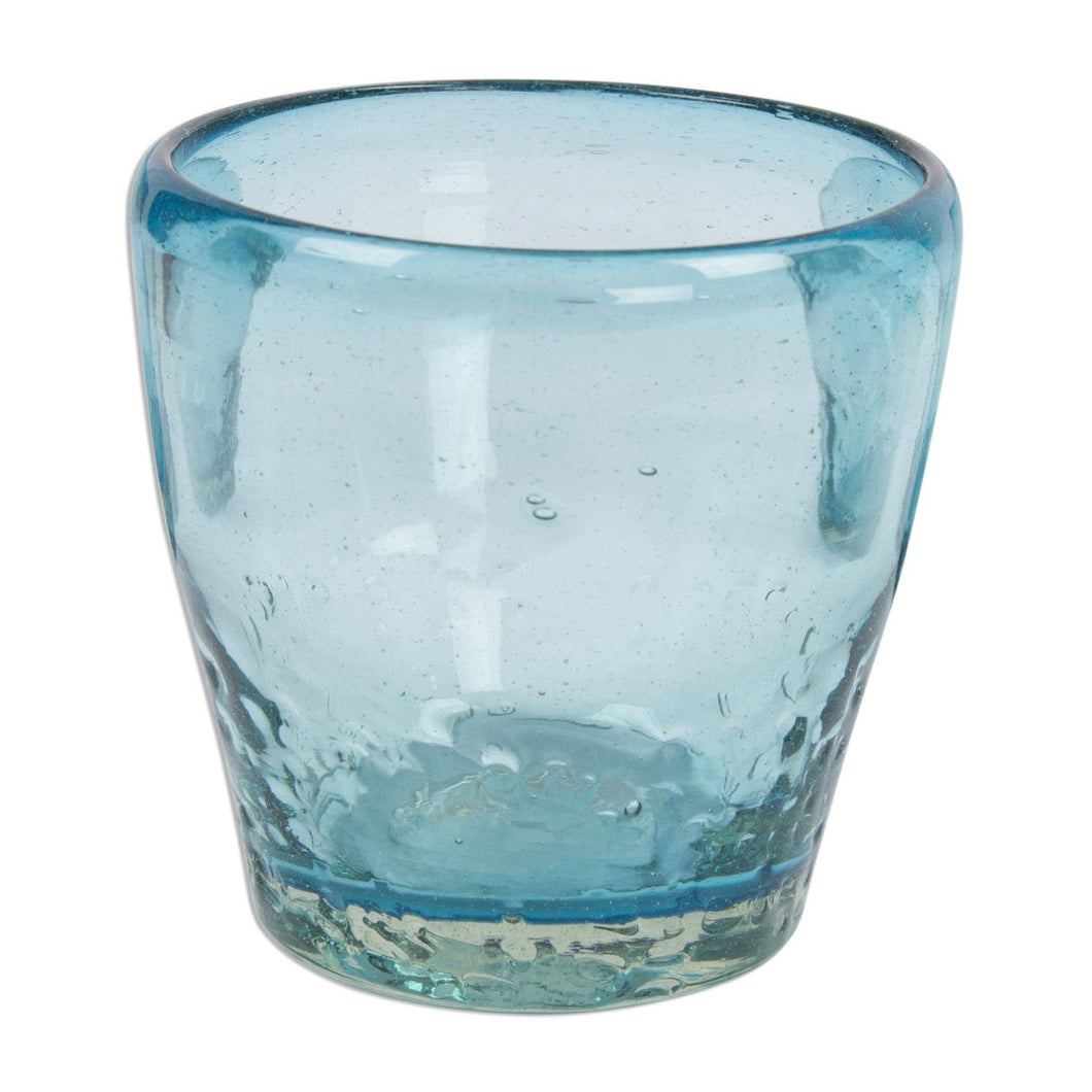 Agua Blue Hand Blown Glass
