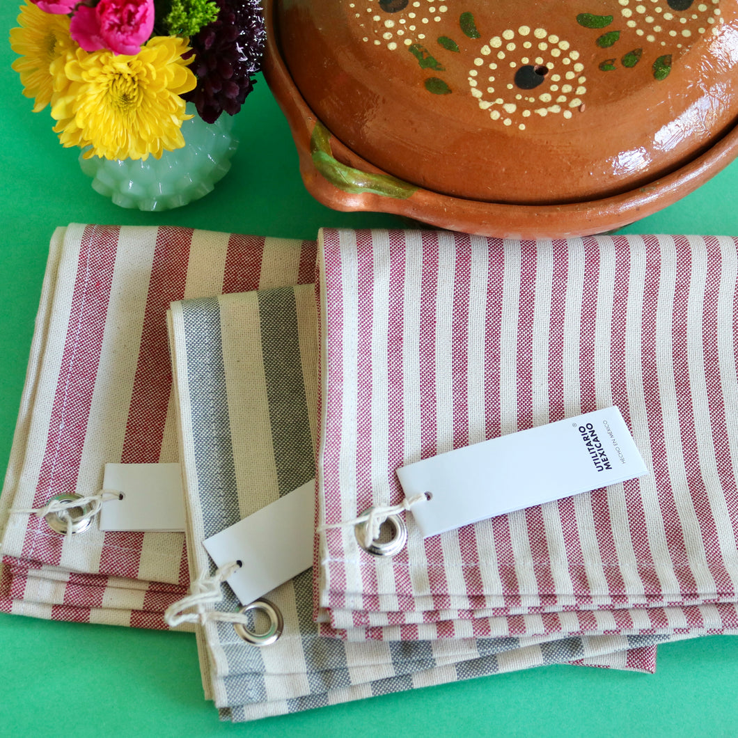 Striped Towel with Grommet